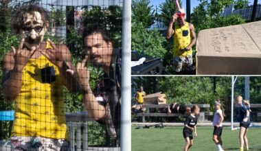 Unhinged NYC vagrants terrorize young girls at soccer practice at Hudson River Park