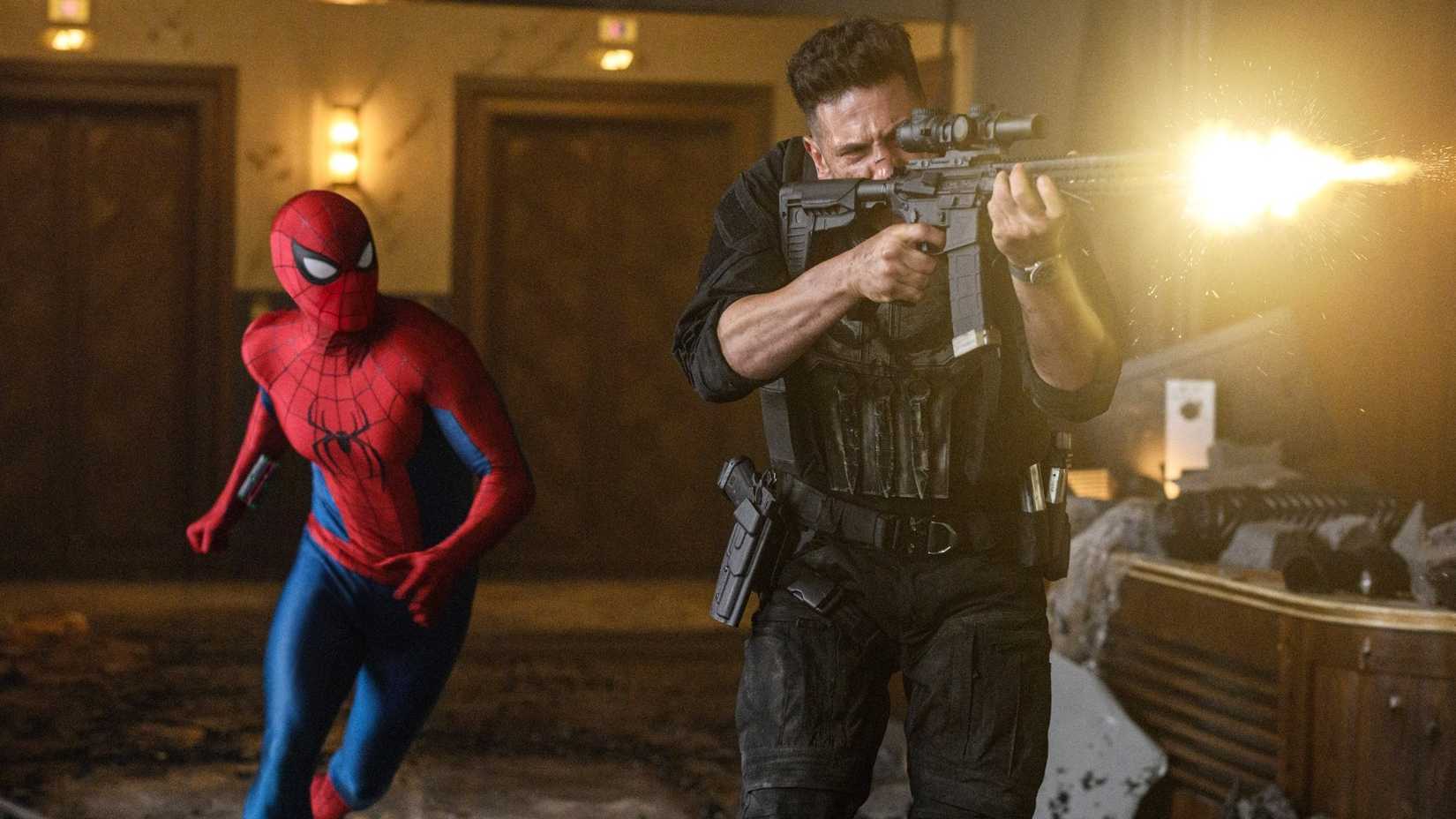 Spider-Man and Punisher in Spider-Man Brand New Day