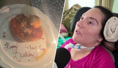 NJ restaurant writes ‘Happy Birthday Wheelchair’ on dessert – NBC New York