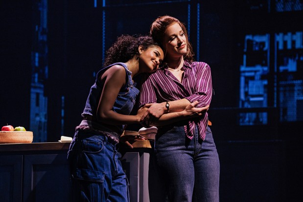Maya Drake as Ali, left, and Kennedy Caughell as Ali's mom Jersey, in the North American Tour of Alicia Keys' "Hell's Kitchen," playing through Sunday at the San Diego Civic Theatre. (Marc J .Franklin)