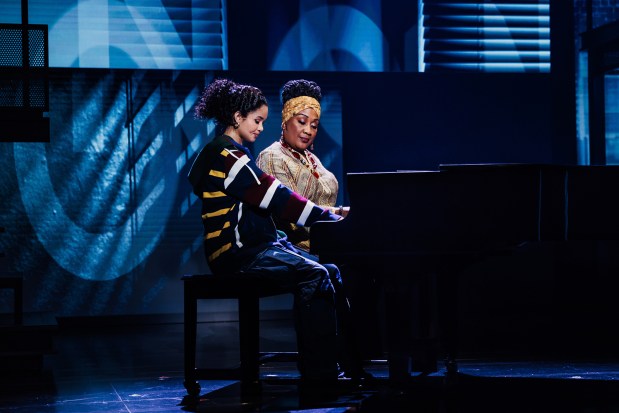 Maya Drake stars as Ali, left, and Roz White plays Miss Liza Jane in the national touring production of Alicia Keys' Broadway musical "Hell's Kitchen," now playing at the San Diego Civic Theatre. (Marc J. Franklin)