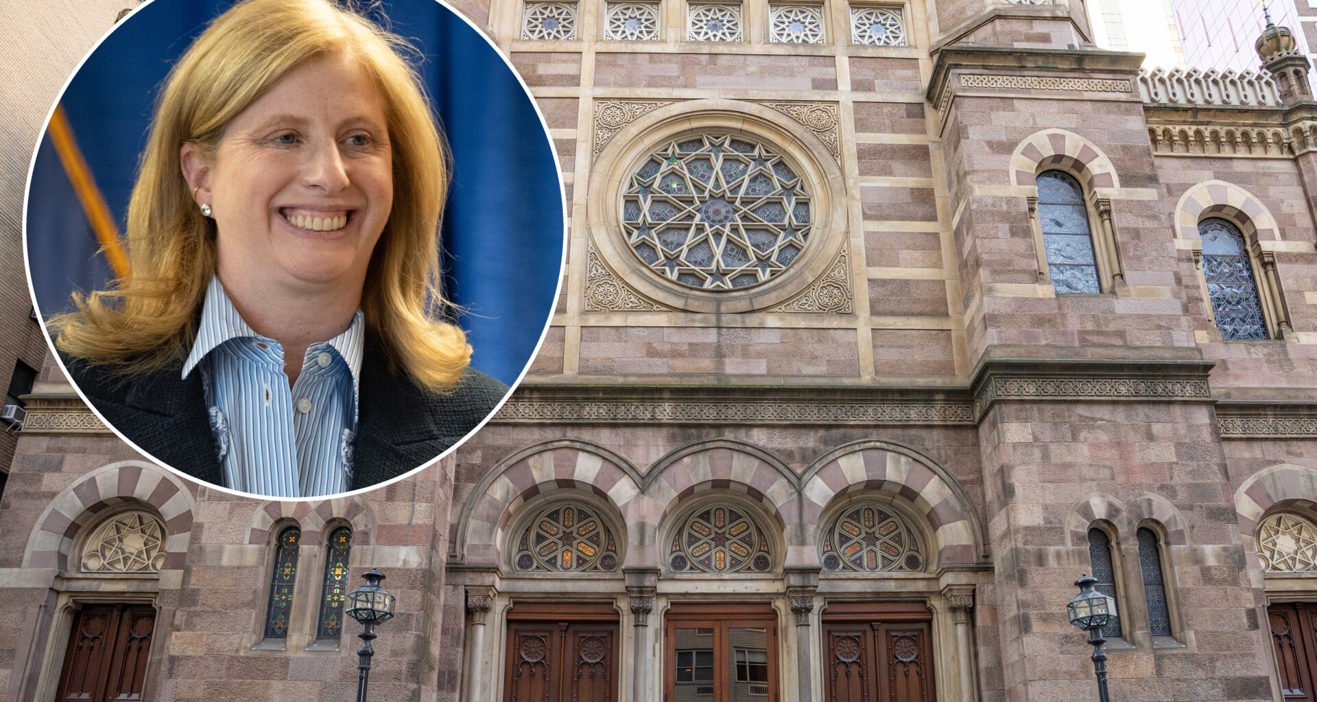 NYPD head Jessica Tisch speaks at NYC synagogue 1 week after anti-Jewish hate attack