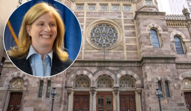 NYPD head Jessica Tisch speaks at NYC synagogue 1 week after anti-Jewish hate attack