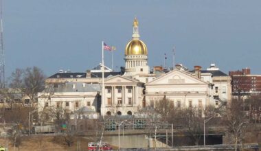 The New Jersey Statehouse and Capitol Building In Trenton