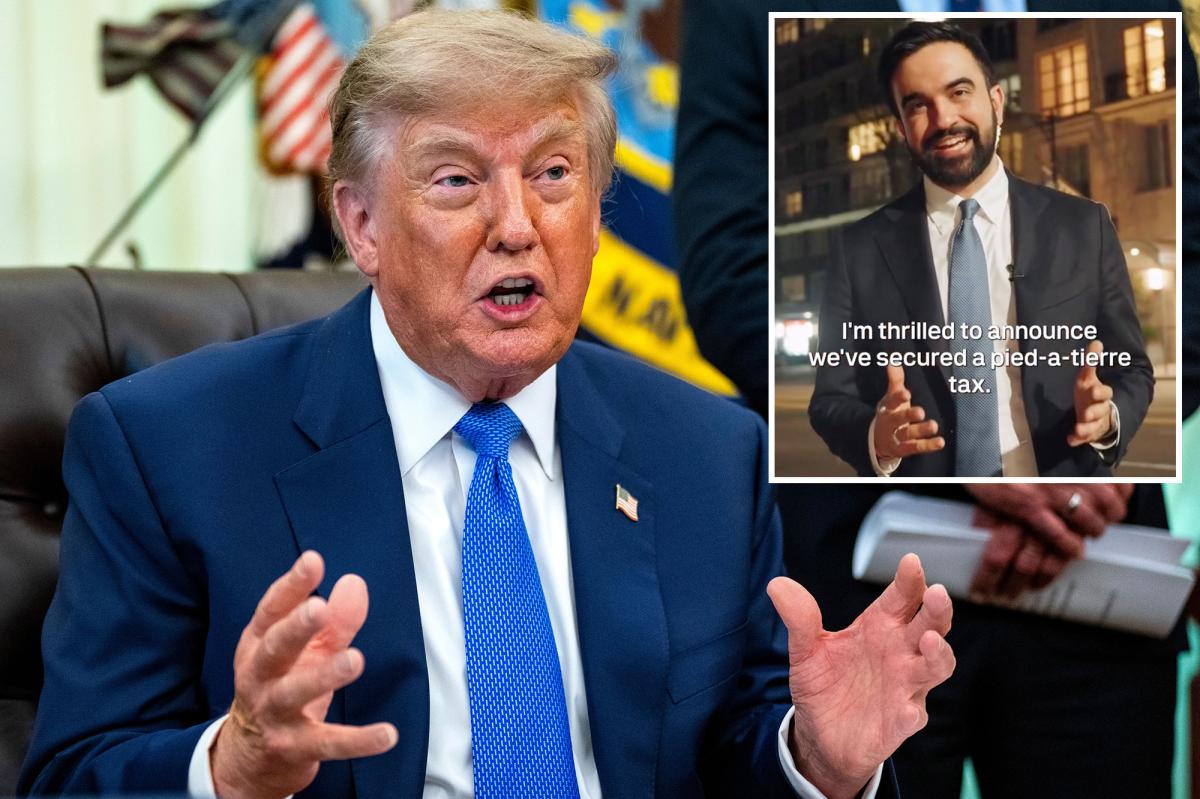Trump rips Hochul, Mamdani pied-à-terre tax as 'amateur hour' that'll 'ruin' NYC