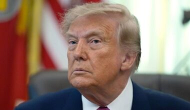 President Donald Trump listens to a question from a reporter in the Oval Office of the White House on Thursday, Aug. 27, 2026, in Washington. (AP Photo/Manuel Balce Ceneta)