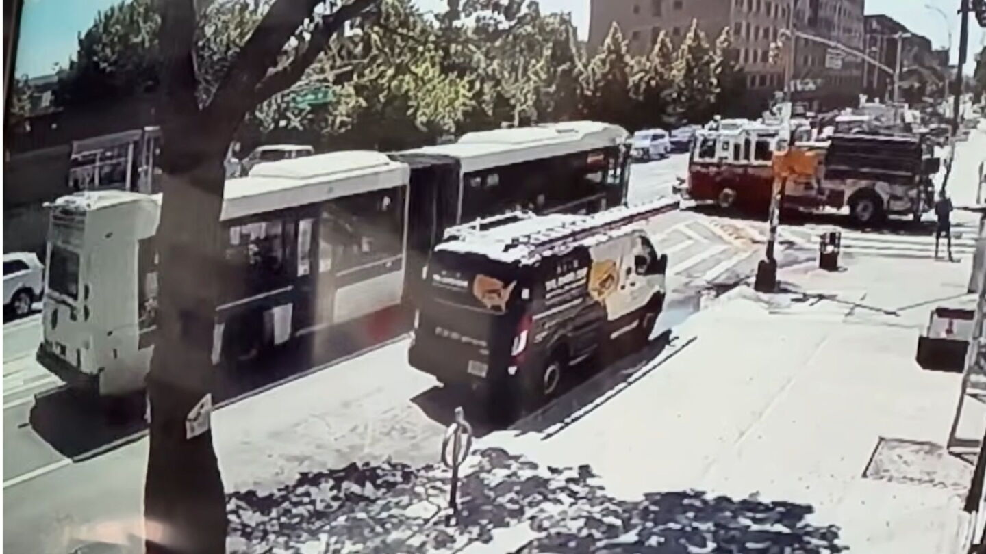 FDNY fire truck, MTA bus crash in Bronx injures 19, including 5 firefighters