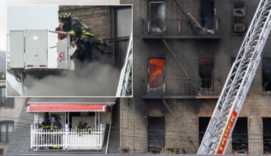 FDNY uses tower ladder to rescue child from fire escape in deadly Bronx fire