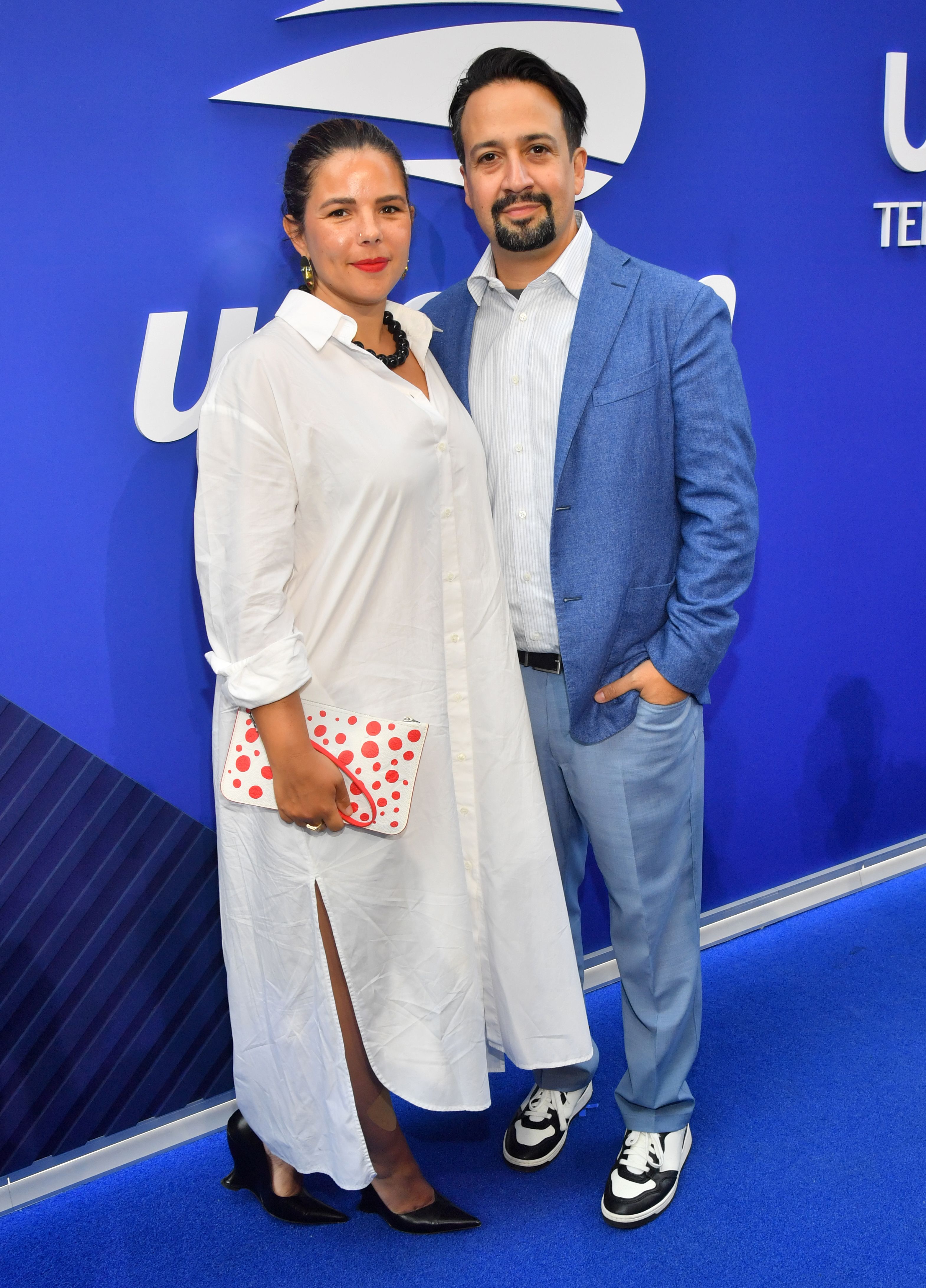Vanessa Nadal and Lin-Manuel Miranda, "Roger Federer: An Icon Returns To New York" US Open Exhibition Match