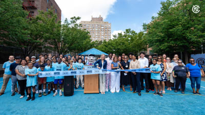 New York City Soccer Initiative Celebrates Opening of New Mini-Soccer Pitch at JHS 62 Ditmas as Part of “26 for 26” World Cup Legacy Initiative