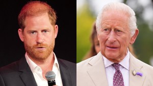 NEW YORK, NEW YORK - JULY 16: Prince Harry, Duke of Sussex, speaks onstage during the TIME100 Sports Gala at Pier 60, Chelsea Piers on July 16, 2026 in New York City; SANDRINGHAM, NORFOLK - JULY 22: King Charles III, Patron of the Royal Horticultural Society (RHS), and Queen Camilla arrive for a visit to the RHS Sandringham Flower Show, which is being held for the first time this year on the Sandringham Estate on July 22, 2026 in Sandringham, Norfolk. The event was the first Royal Horticultural Society (RHS) show to be held at Sandringham Estate.