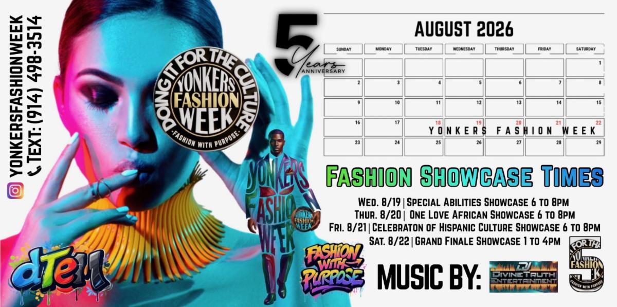YONKERS FASHION WEEK RETURNS AUGUST 19