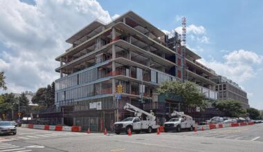 Facade Install On-Going for Seven-story Luxury Residential on Edge of Queens