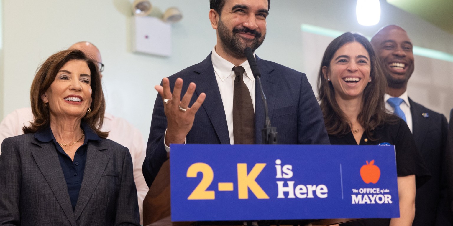 Zohran Mamdani Got Booed Off the Stage at an NYPD Event on Staten Island After Less Than a Minute