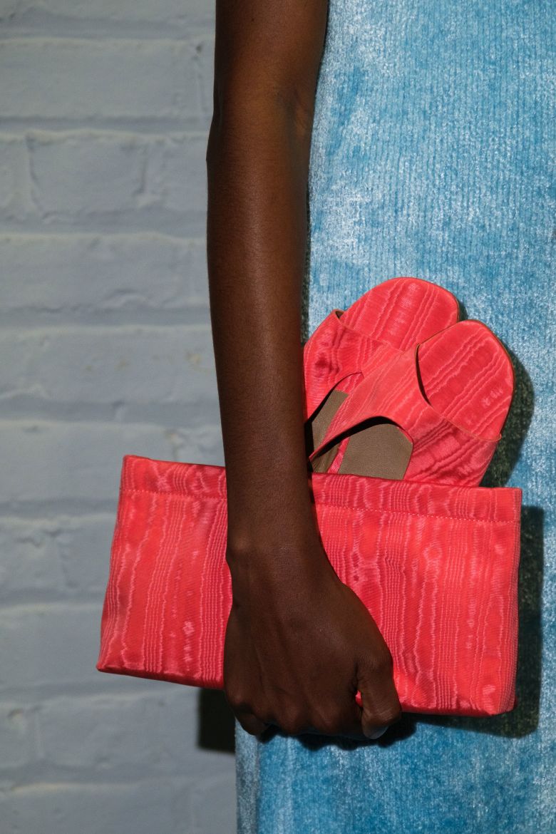 A punchy red purse and matching flats from Rachel Comey.