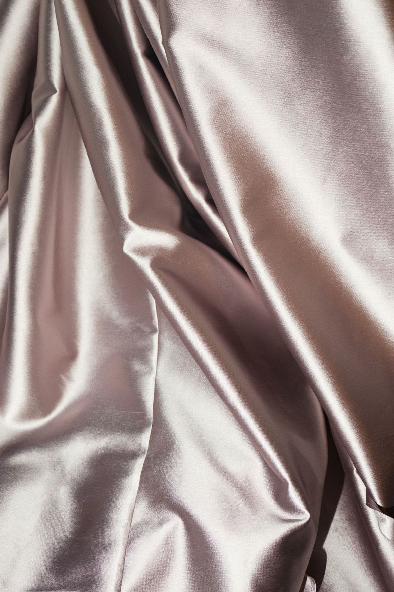 Sleek satin at Wiederhoeft's show.