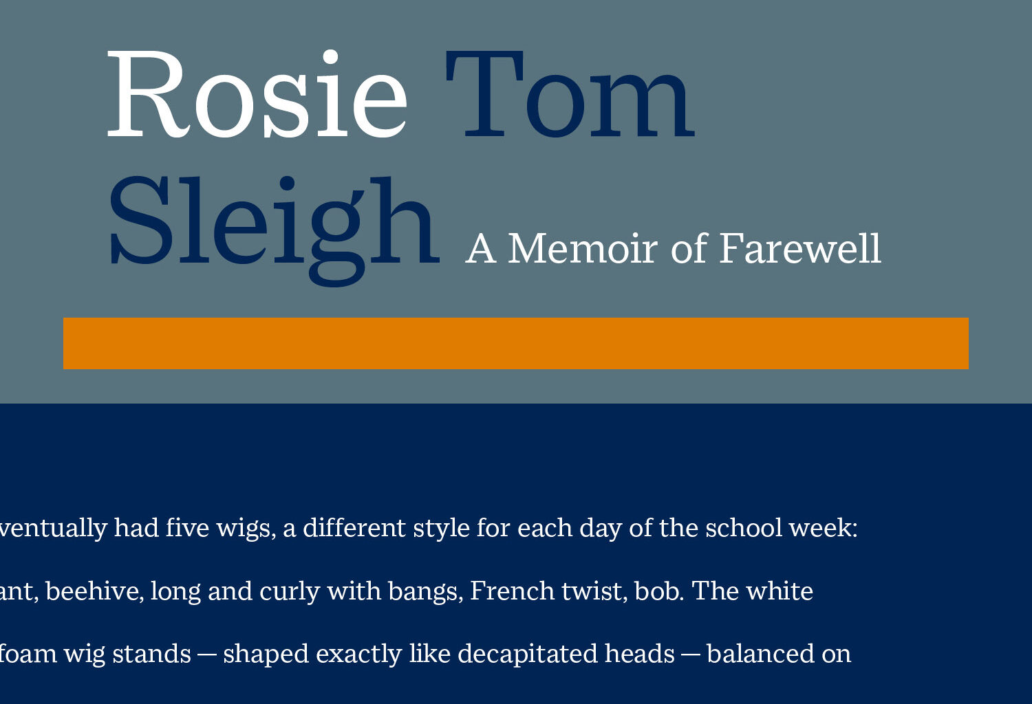 TOM SLEIGH with Geoff Graser