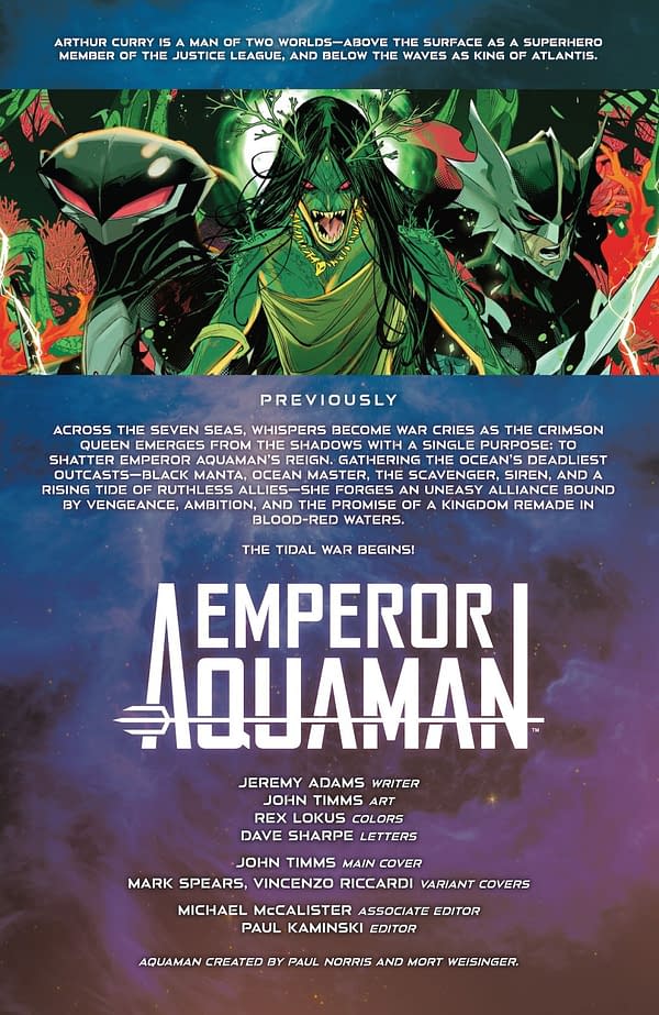 Interior preview page from Emperor Aquaman #21