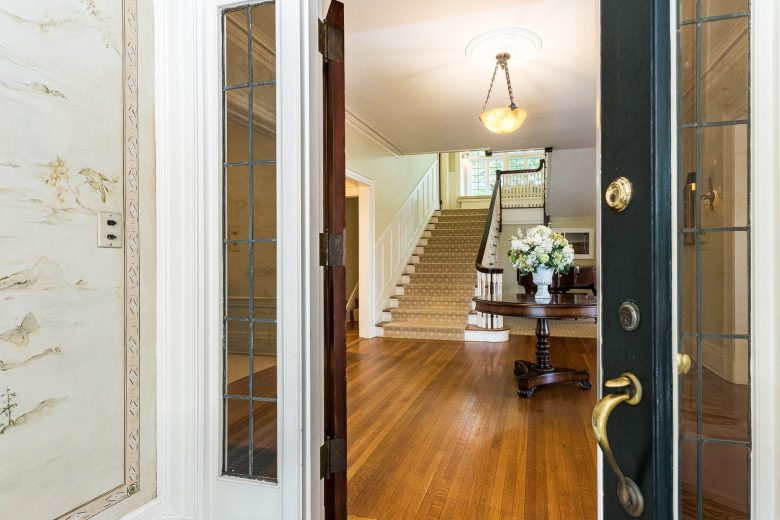 front door at 69 Forest Avenue, Glen Ridge