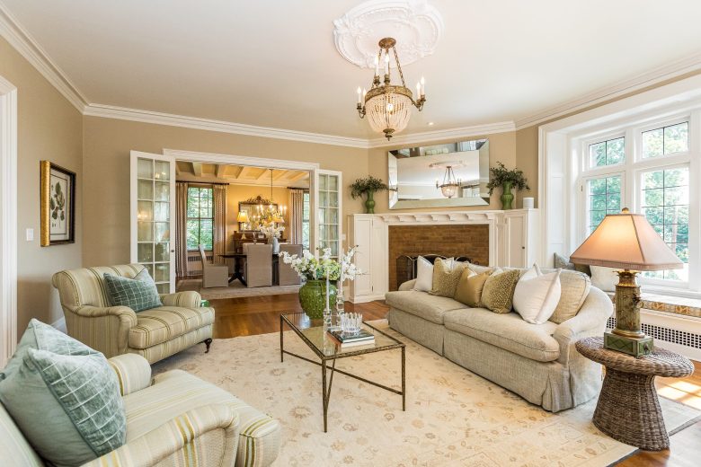 living room at 69 Forest Avenue, Glen Ridge