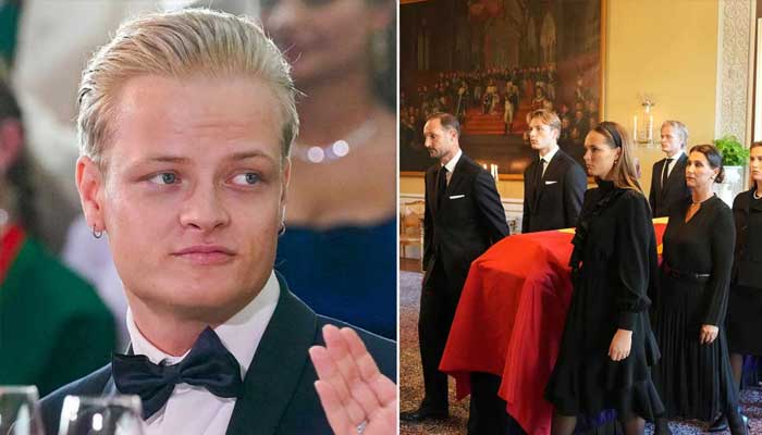 Stepson of King Haakon sparks backlash as he takes part in procession of Harald V