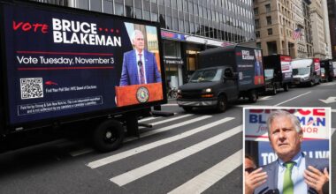 Pro-Blakeman PAC sends convoy of moving trucks to NYC in scathing message for Hochul