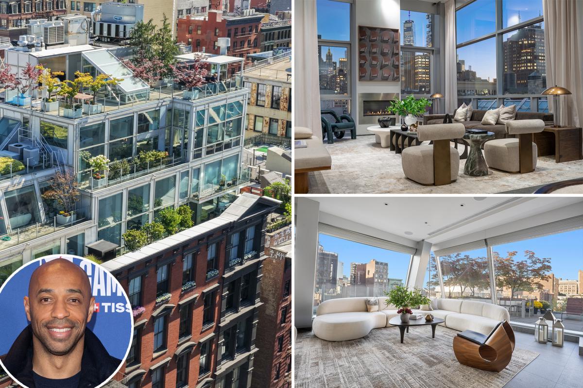 Thierry Henry relists Soho NYC penthouse for $25M