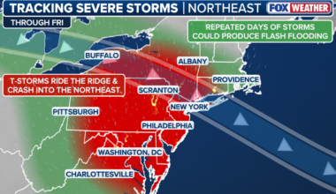 NYC severe storms, flash flooding threat: Forecast timeline