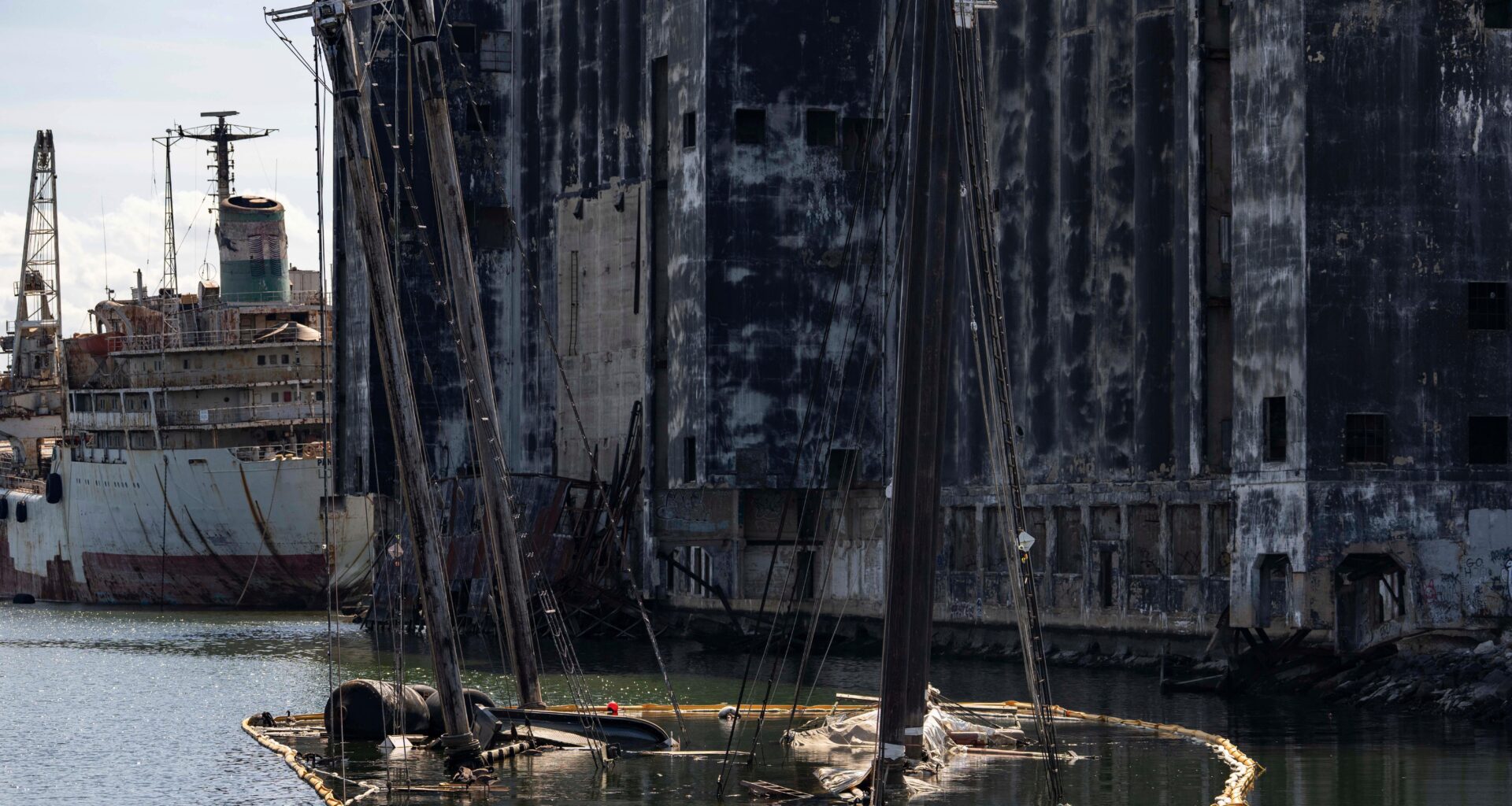 Historic schooners still rest at the bottom of a NYC canal