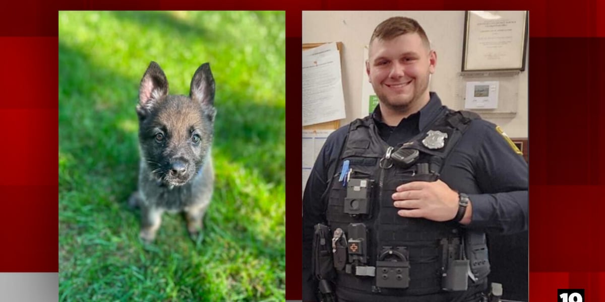 ‘Proud to carry on his name’: Brooklyn Heights welcomes K-9 named after fallen Euclid officer
