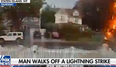 Man struck by lightning on Staten Island walks away with minor injuries