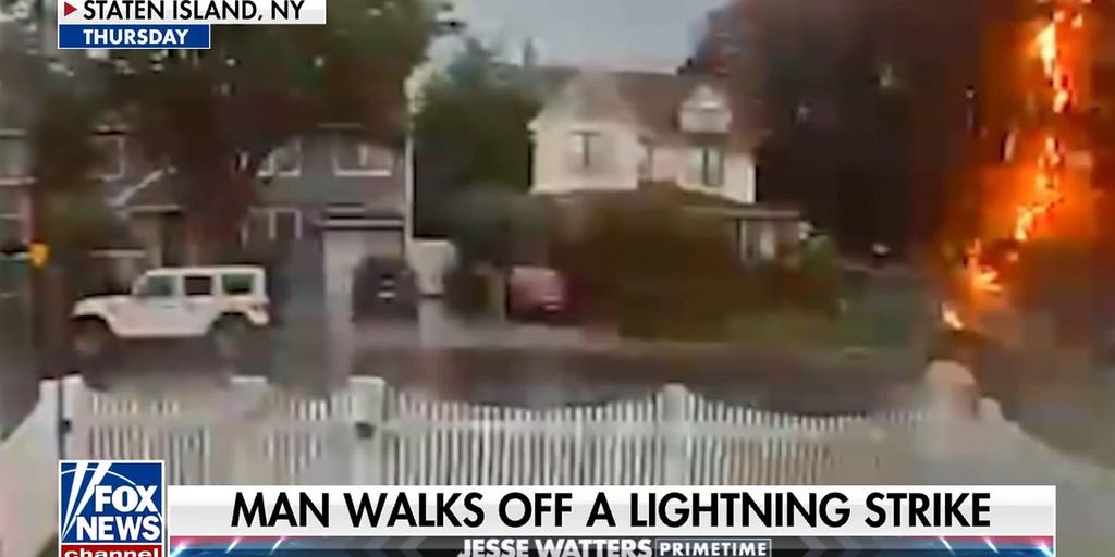 Man struck by lightning on Staten Island walks away with minor injuries