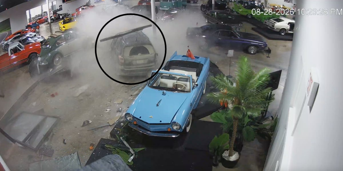 Vehicle crashes through wall at Manhattan’s Midwest Dream Car Collection