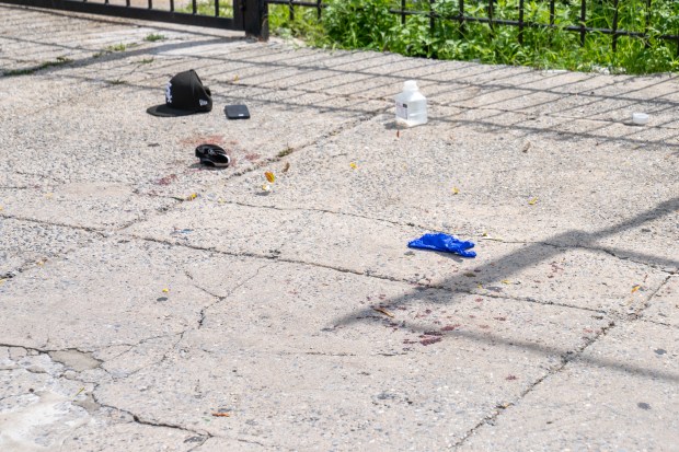 According to witnesses, a man driving a black Nissan Altima sedan with a female passenger in tow was being pursued by another man driving an older model beige Lexus sedan eastbound on New Lots Avenue in Brooklyn on Thursday September 3, 2026. 1153. The man driving the Altima allegedly stabbed the pursuer multiple times at an unknown location. As the Altima tried to turn right onto Elton Street, the pursuing Lexus struck the rear of the Altima, causing it to mount the sidewalk where it made contact with a small tree. As the Altima backed off and tried to leave, the Lexus partially mounted the sidewalk and struck the driver door of the Altima. All occupants of both vehicles then exited and engaged in a physical fight, with the woman from the Altima at one point pulling a gun from a bag as her accomplice yelled 'Give me the Gun'. No shots were fired. The driver of the Altima then took off running westbound on New lots Avenue, with the bleeding driver of the Lexus in hot pursuit. The Lexus driver caught up with his adversary just past 866 New Lots Avenue and, while gushing blood from his wounds, managed to get the upper hand and gouged out the left eye of his adversary while screaming 'You tried to kill me', before dropping it on the sidewalk. The Lexus driver then collapsed between parked cars a few feet away. According to witnesses, the woman from the black Nissan Altima was eventually arrested, but only after she got rid of the gun, removed other items from the car, and changed her clothes. (Theodore Parisienne / New York Daily News)
