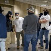 Federal agents patrol the halls of immigration court at the Jacob K. Javitz Federal Building. Immigration and Customs Enforcement (ICE) agents and other federal agencies continue to make detainments in immigration courts as people attend their court hearings.