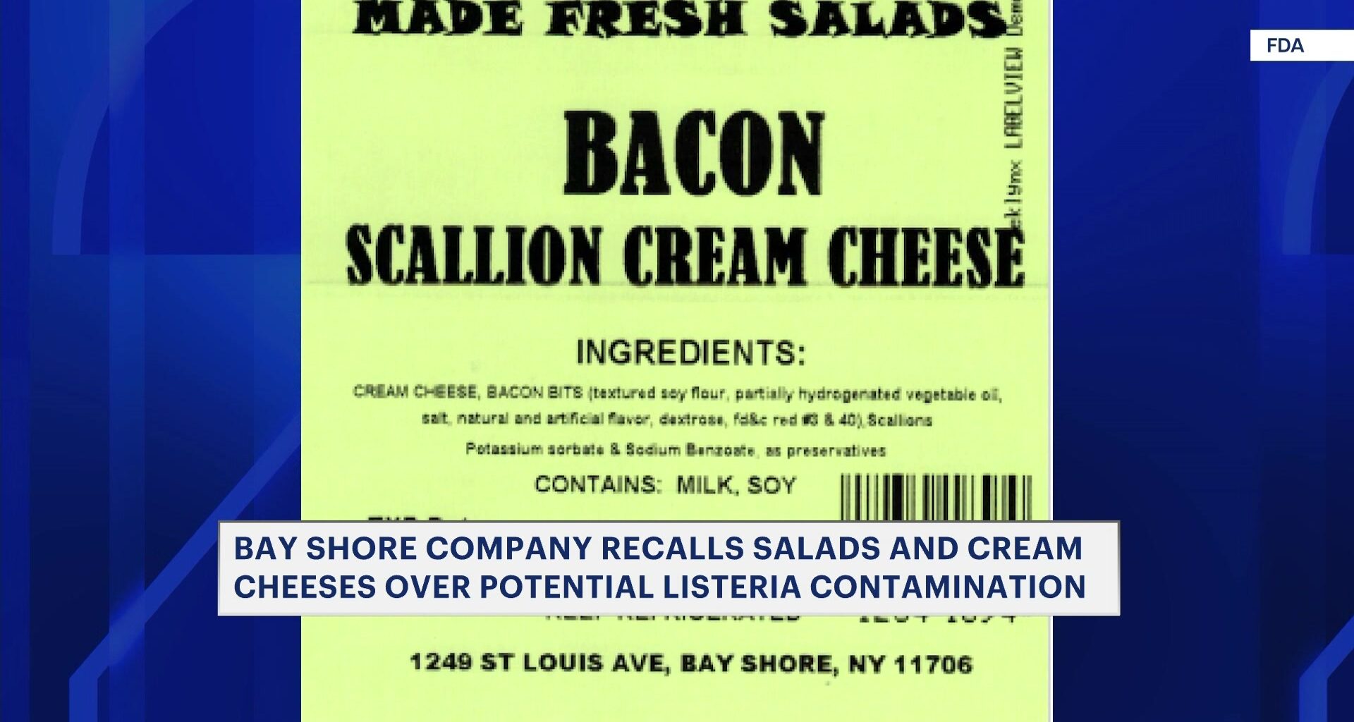 News 12 | Brooklyn | Made Fresh Salads Recalled Due To Possible Listeria Contamination