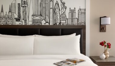 One of the 685 rooms at the Crowne Plaza Manhattan Times Square.