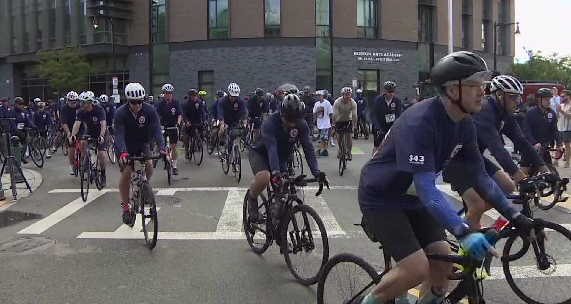 News 12 | Brooklyn | Hundreds Of Cyclists Ride From Boston To Nyc To Honor Firefighters Killed On 911