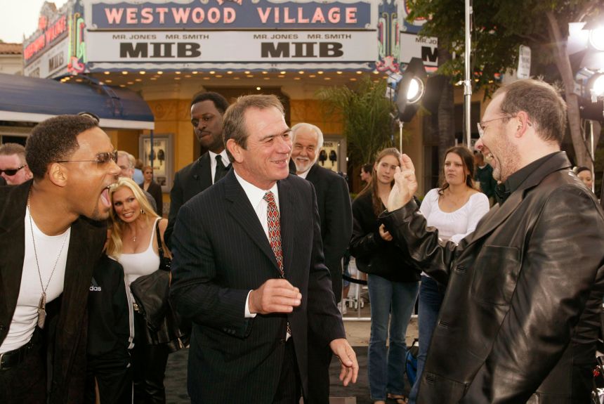 Smith and Jones, seen with Sonnenfeld at the Los Angeles premiere of the