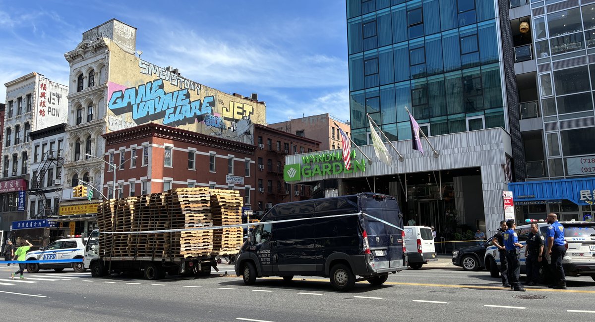 Truck jumps curb in NYC Chinatown, killing a man and injuring 2 women