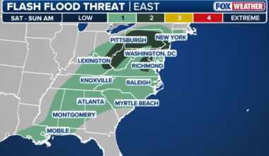 NYC issues flash flood warning, opens 51 overnight shelters ahead of Sunday storm