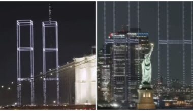 What Was the 2,977 Lights Drone Show Over Lower Manhattan on 9/11's 25th Anniversary?