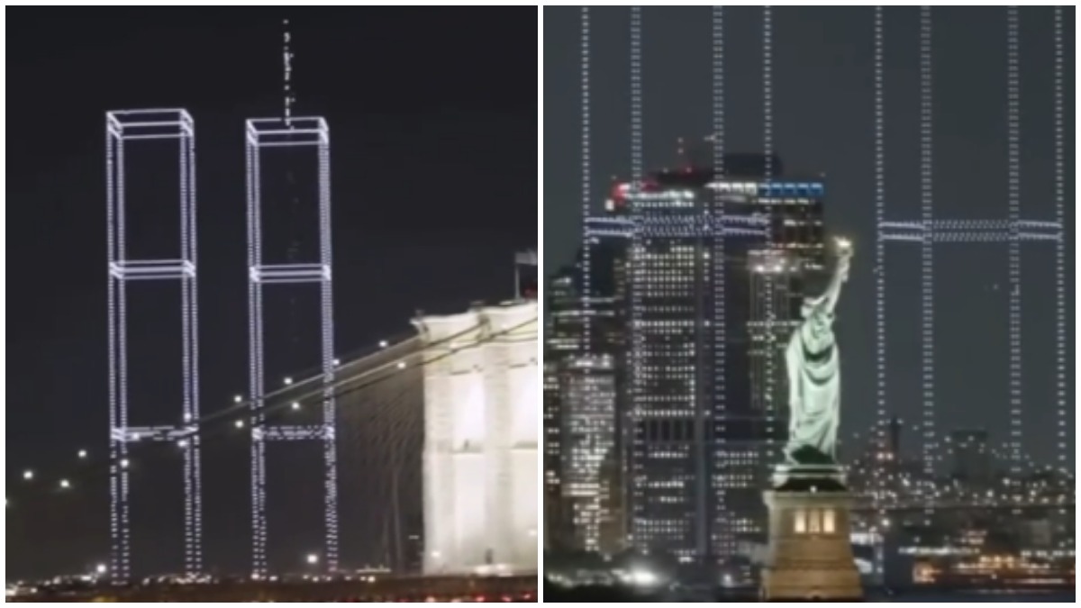 What Was the 2,977 Lights Drone Show Over Lower Manhattan on 9/11's 25th Anniversary?