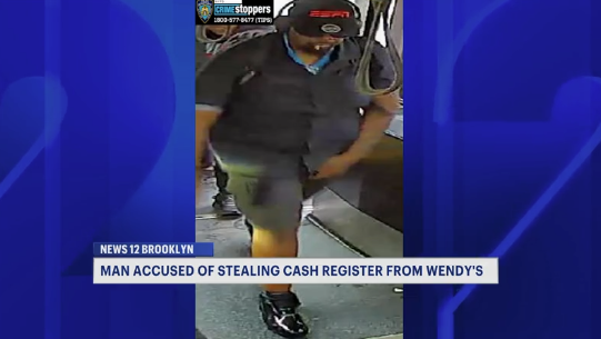 News 12 | Brooklyn | Man Wanted For Stealing Cash Register From Wendys In Flatlands