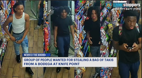 News 12 | Bronx | Group Wanted For Stealing Takis At Knifepoint In Claremont