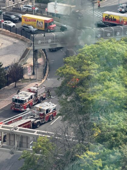 Tribeca Citizen | Seen & Heard: Car fire at the Holland Tunnel