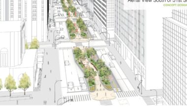 Park Avenue redesign moves ahead, city plans leafy walkway and 2-way bike lane