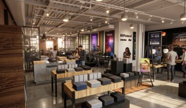 A rendering of the upcoming Roland Store New York City.
