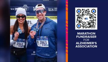 Liz Cho, Mike Marza running 2026 TCS NYC Marathon to raise money for Alzheimer's Association
