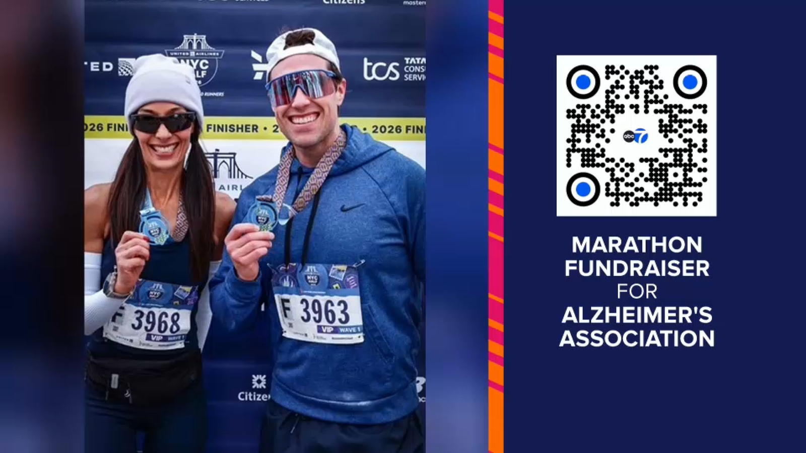 Liz Cho, Mike Marza running 2026 TCS NYC Marathon to raise money for Alzheimer's Association